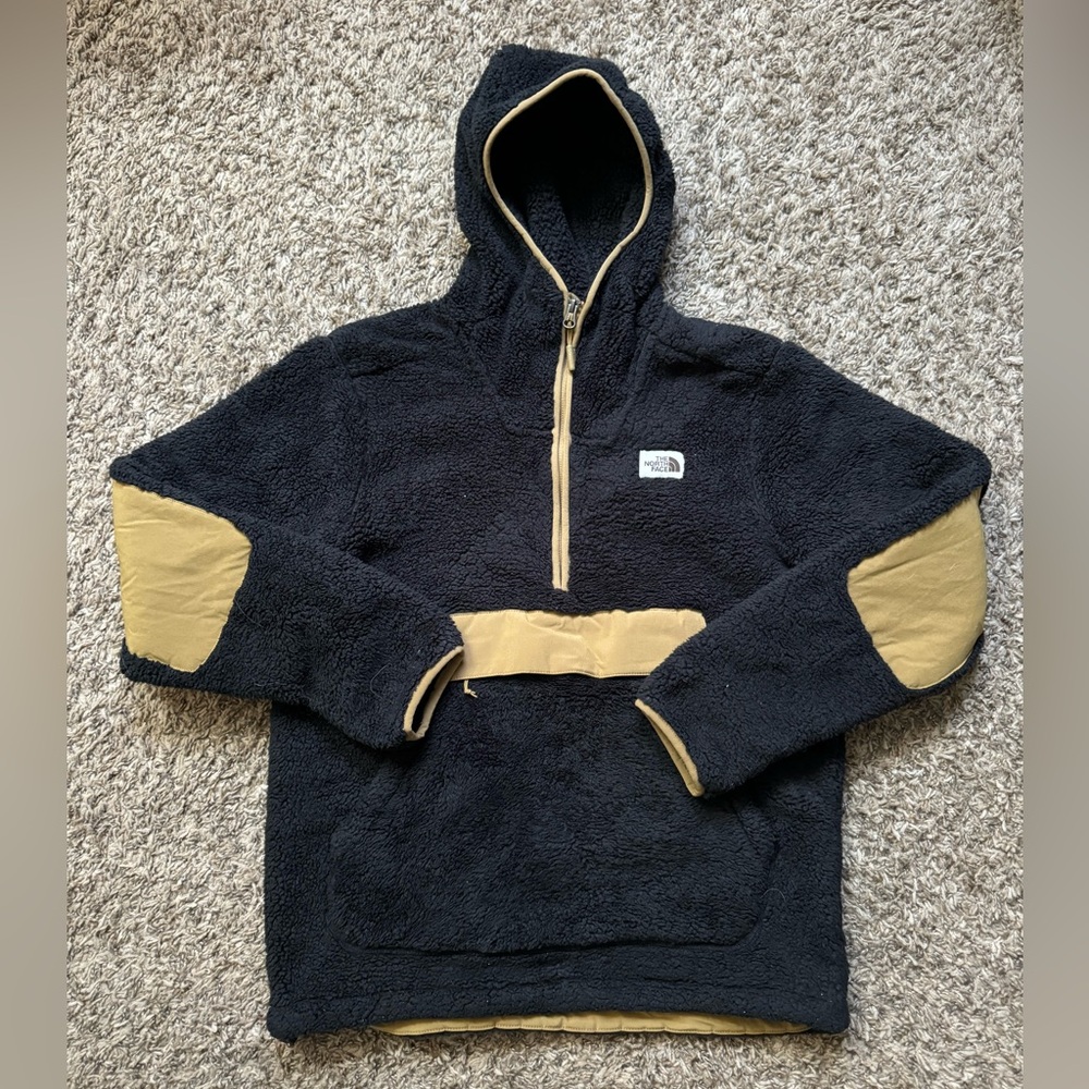 Men’s North Face Black Sherpa Hoodie Size Small